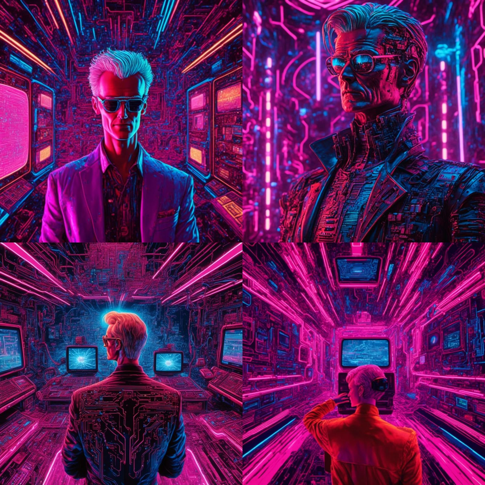 Max Headroom in Murraypunk Cyberpunk Style