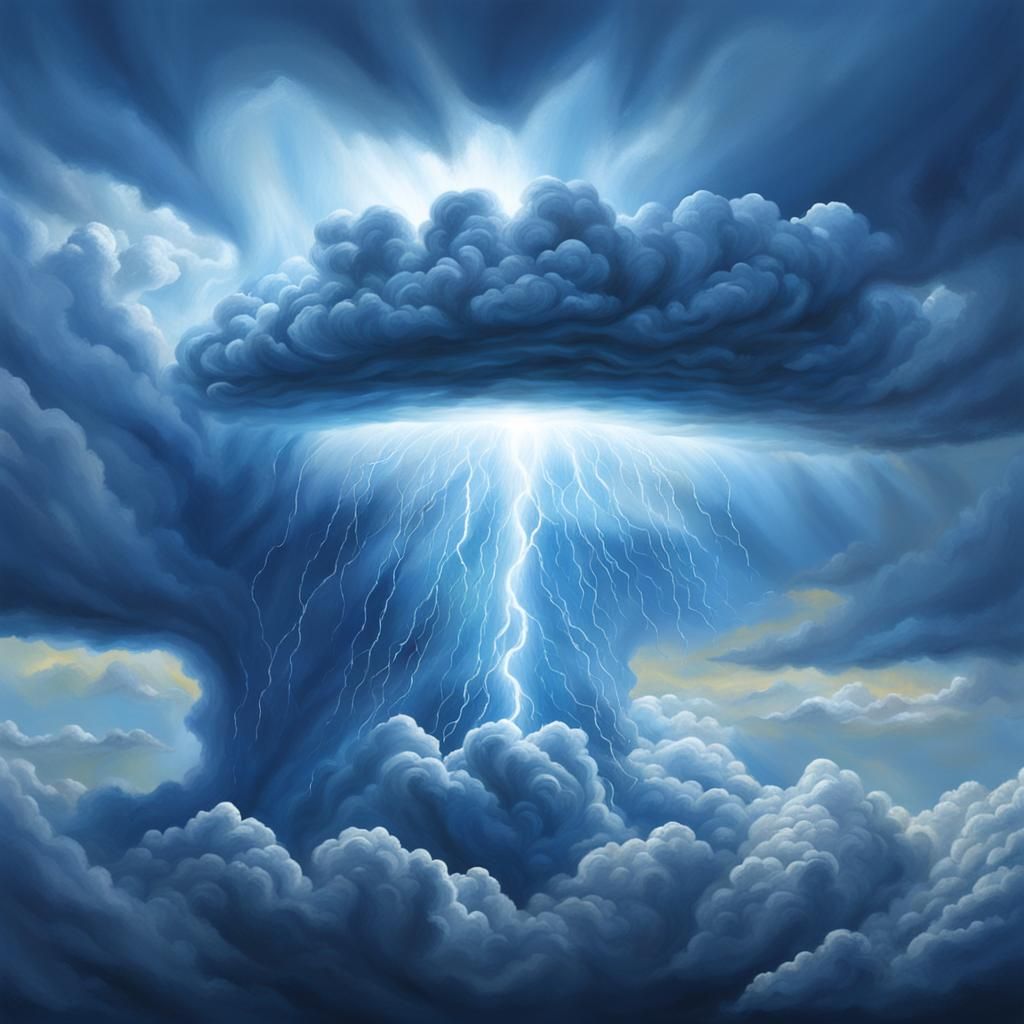 Hyperrealistic Vortex Cloudscape with Dynamic Lighting