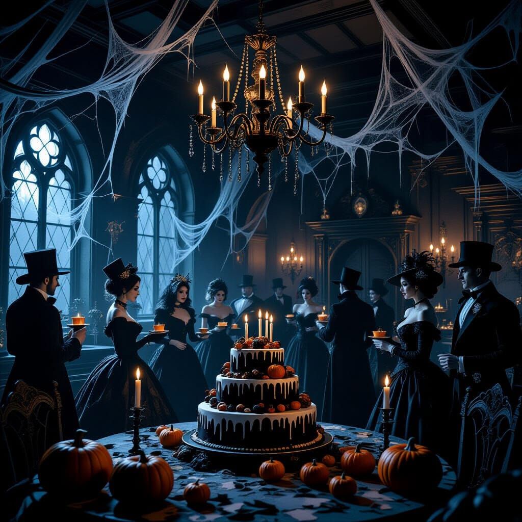 Gothic Birthday Party in Haunted Mansion