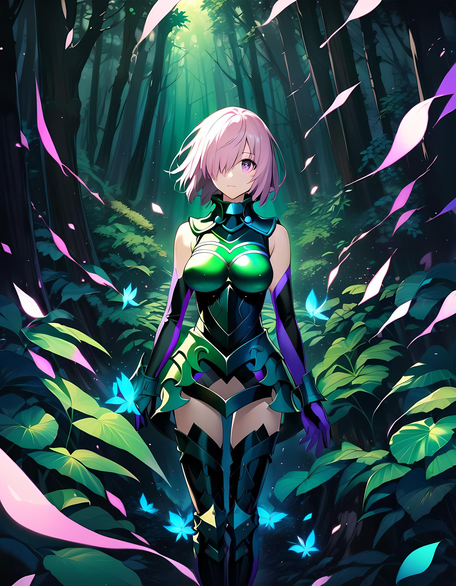 Mash Kyrielight in Bioluminescent Armor