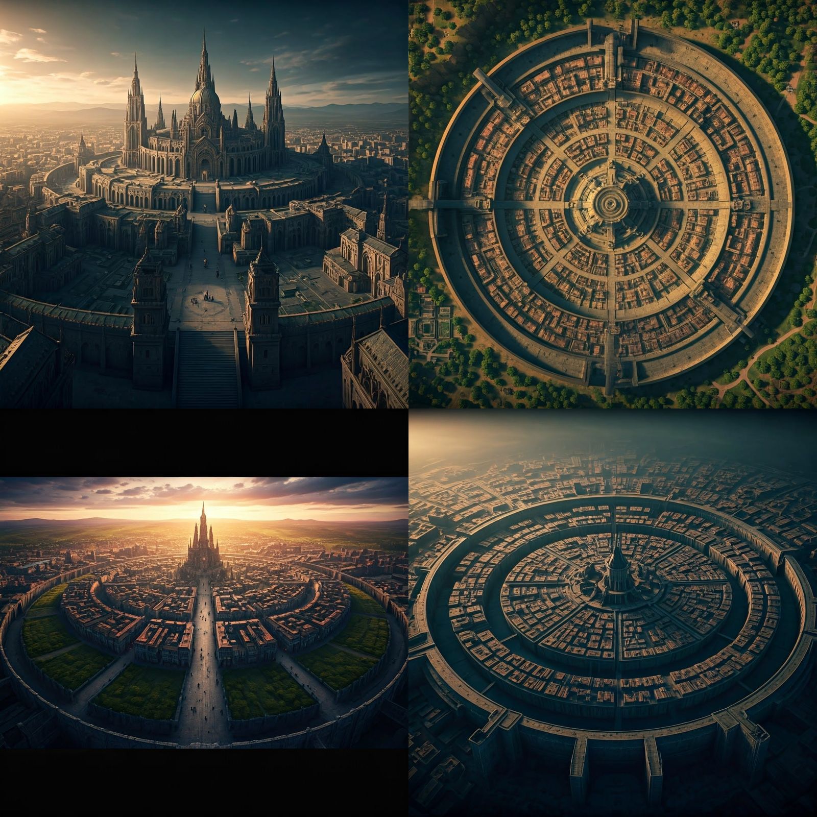 Circular City of Tarezan from Above