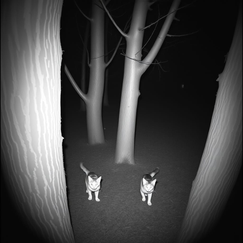 Kittains in the woodz