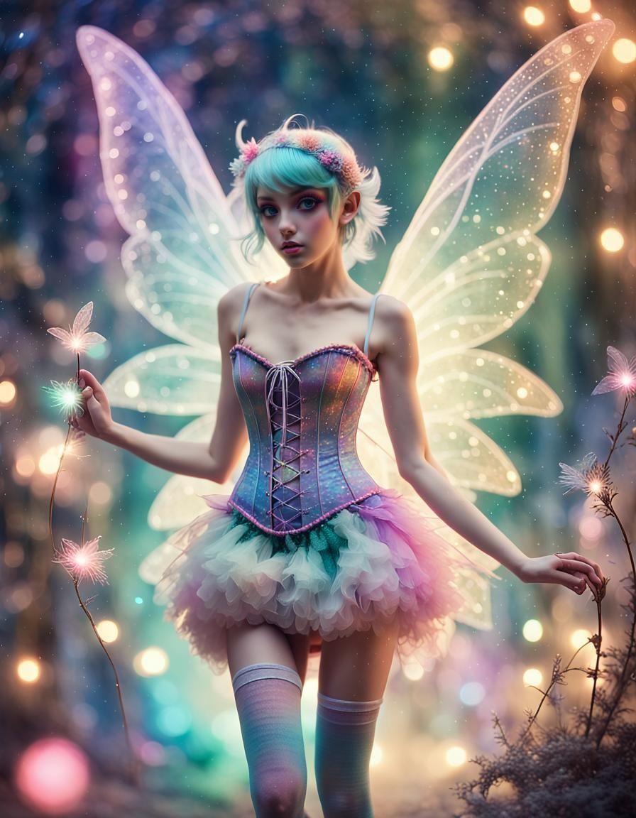 Bohemian Fairy Pinup in Ethereal Light