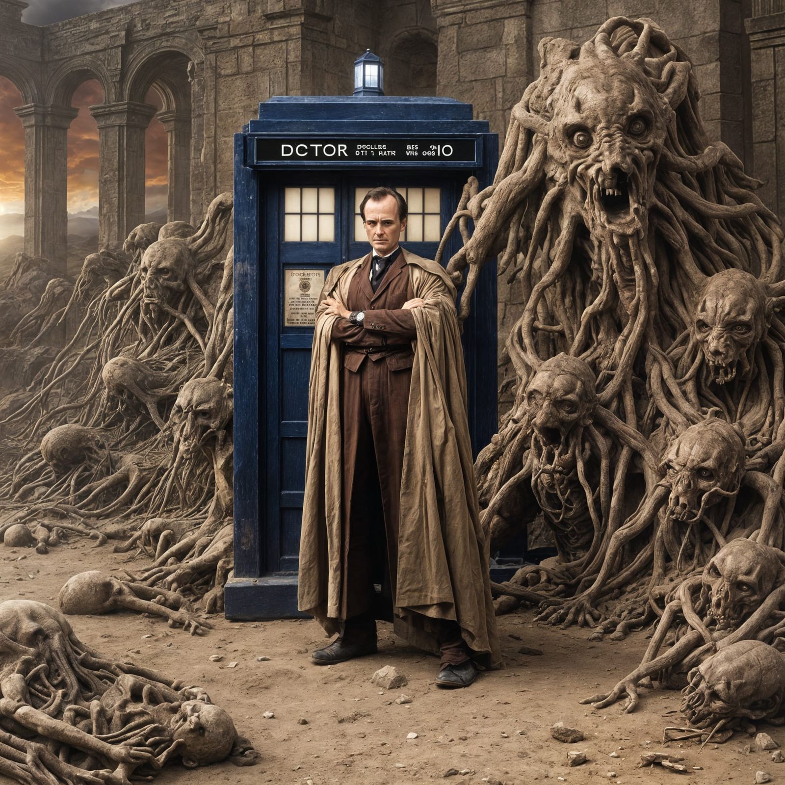 Jeffrey Combs as Doctor Who in Oil Paint Style