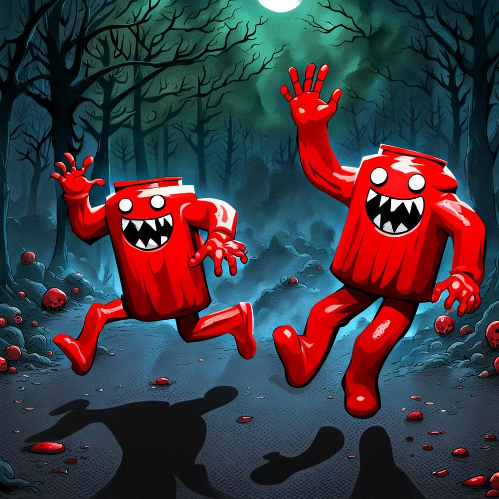 Red Kool-Aid Man Zombie Horde