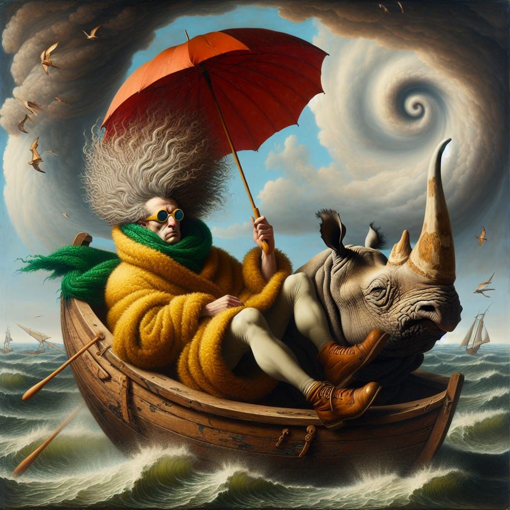 Surreal Voyage: Baroque Meets Post-Impressionism