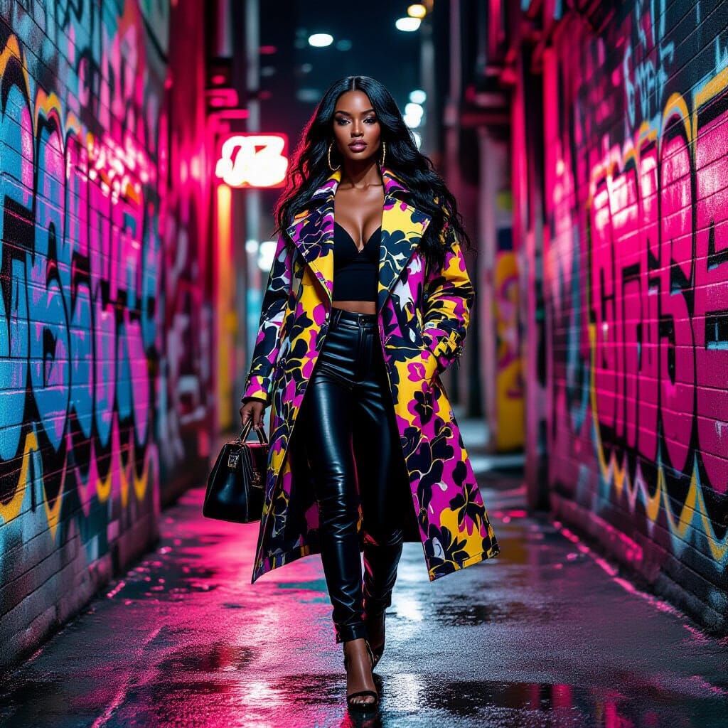 Urban Fashion Portrait in Style of LaChapelle