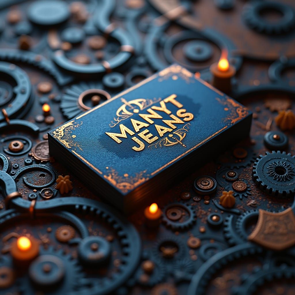 Ethereal Business Card for MANYT JEANS in Dreamlike Steampun...