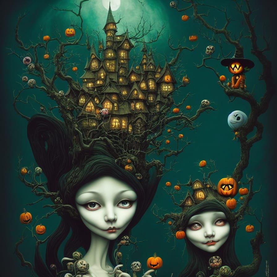 Haunted House Heads