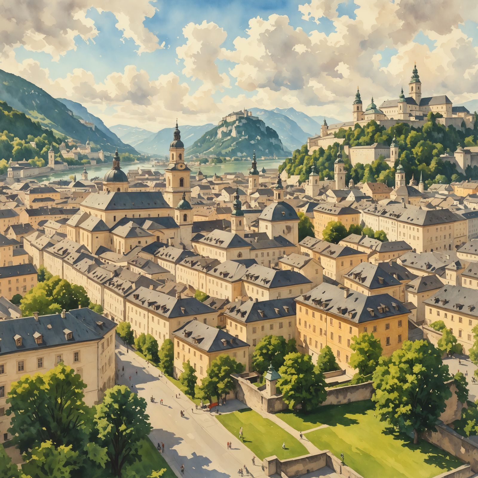 city of Salzburg queen of my memories