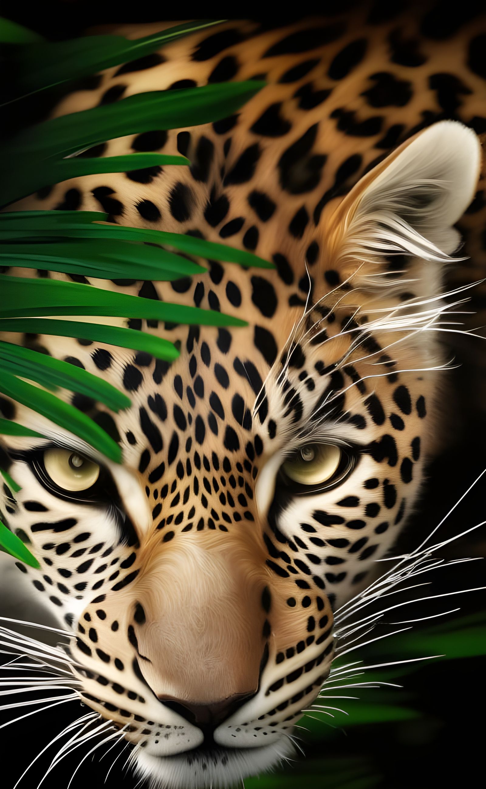 Leopard in the Leaves