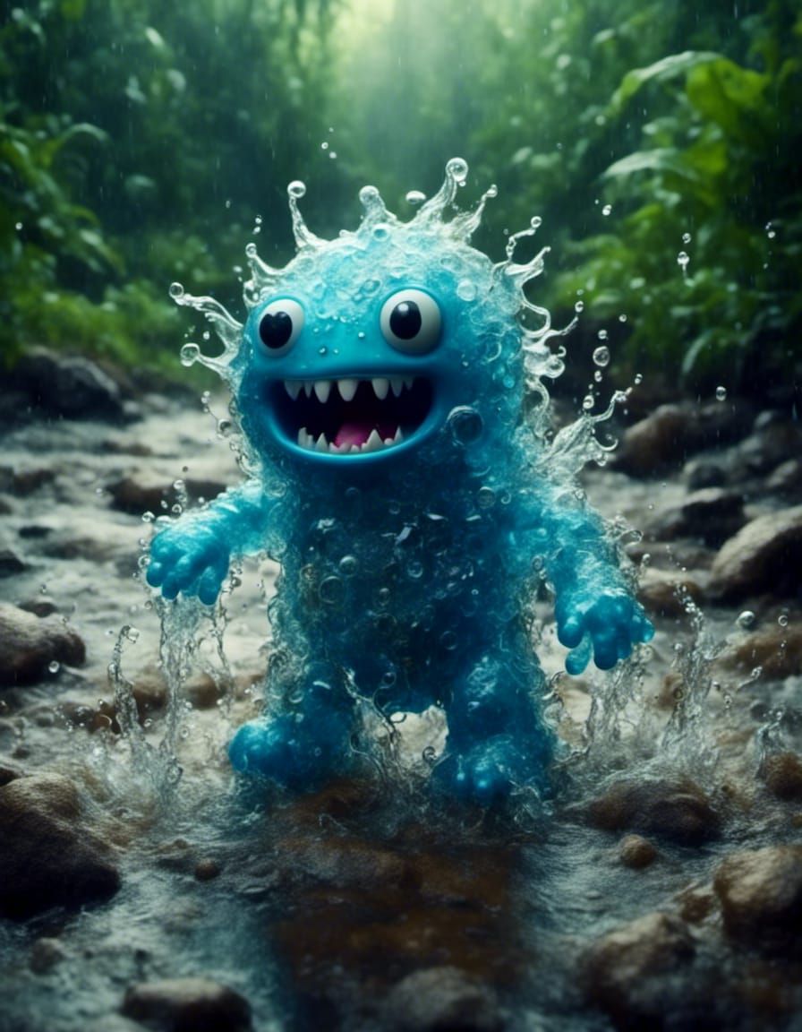 Cute Mud Monster Character Design