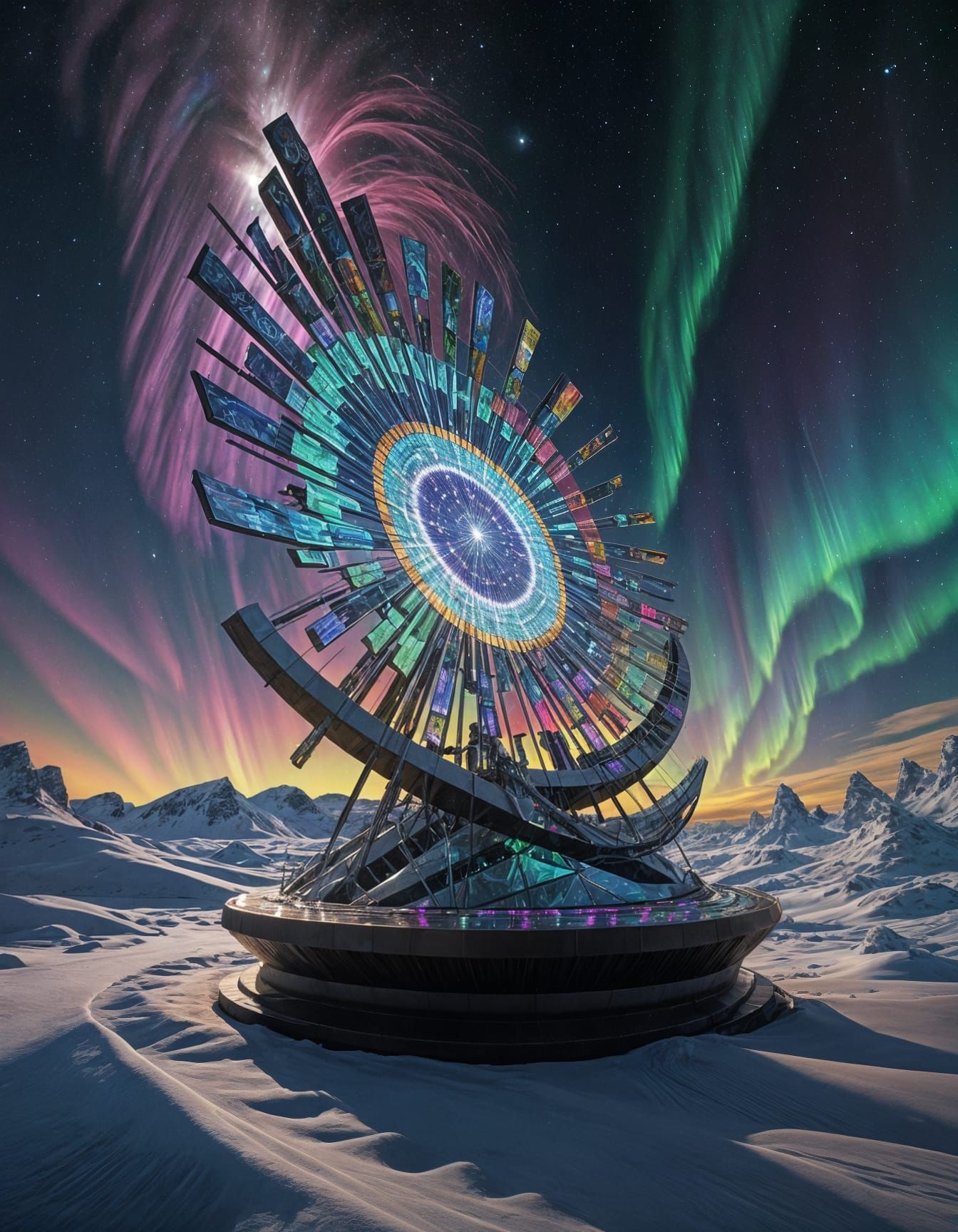 Cosmic Synesthesia: Fauvist Expressionism Meets Inuit Sculpt...