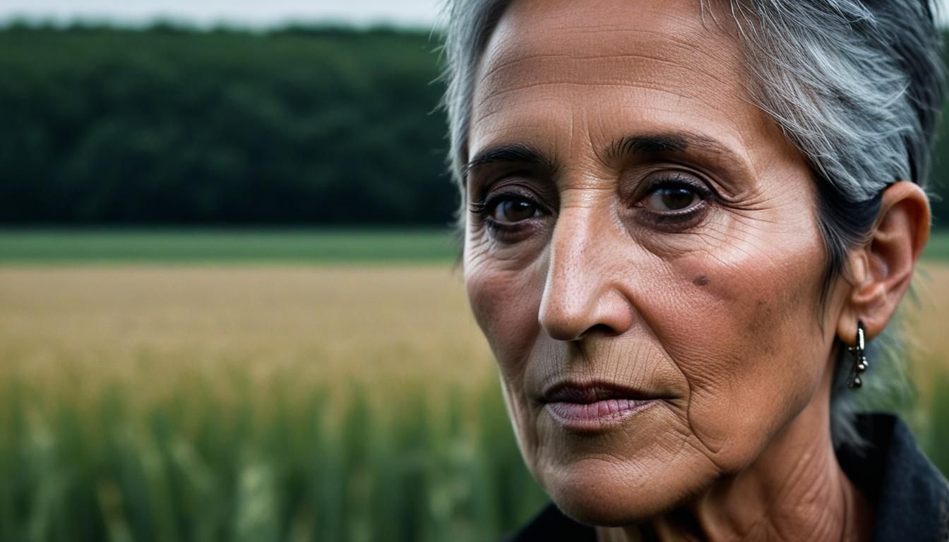 Young Woman Portrait in Summer Field