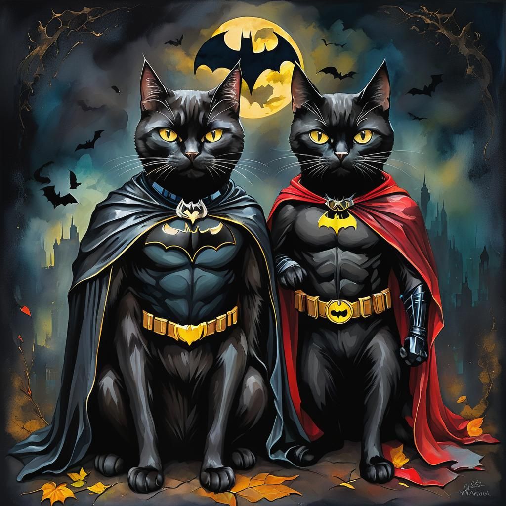 Cats as superheroes