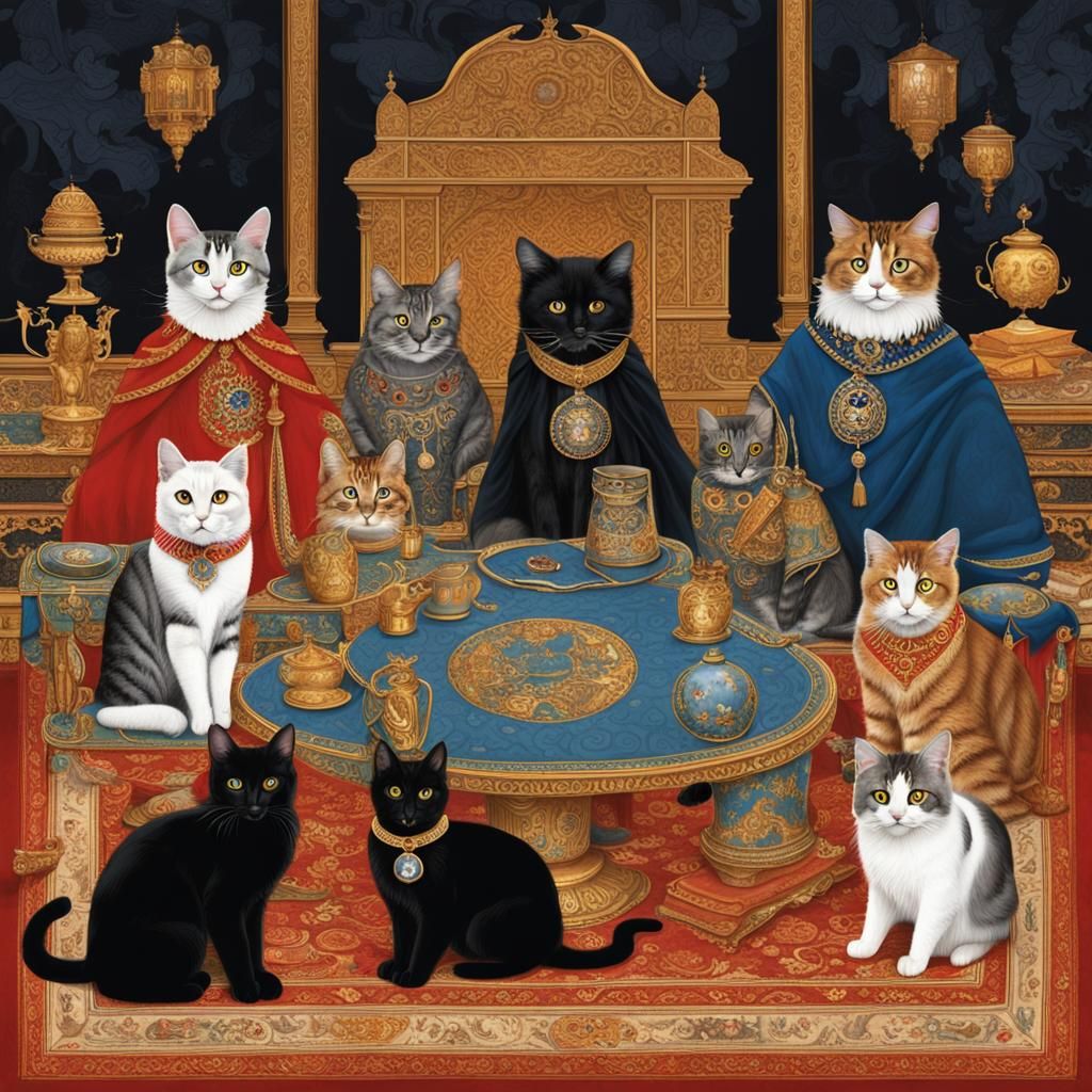Feline Diplomacy: Cats' Global Gathering in Palace