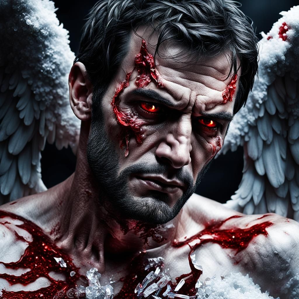 Fallen Angel: Hyperrealistic Portrait of Lucifer