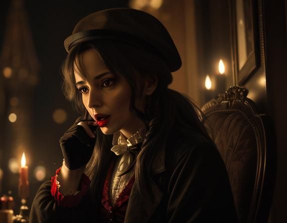 Christmas Carol: A Hyperrealistic Cinematic Scene