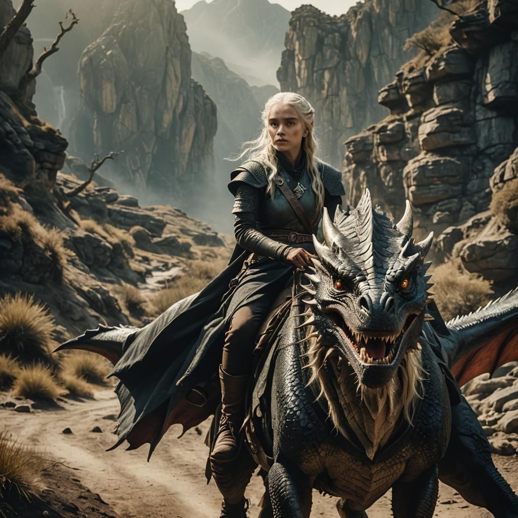 Dragon Rider Girl: Cinematic Film Still