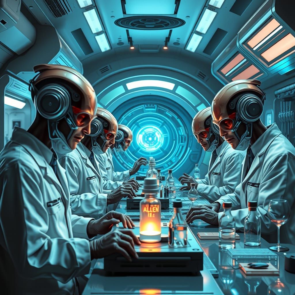 Intergalactic Breakthrough in Futuristic Laboratory