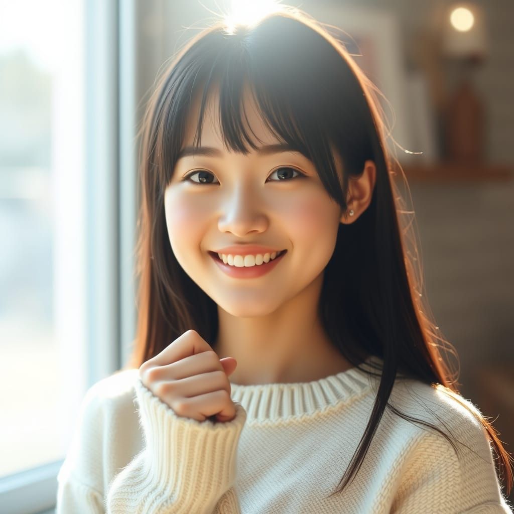 Cozy Morning Portrait in Soft Light