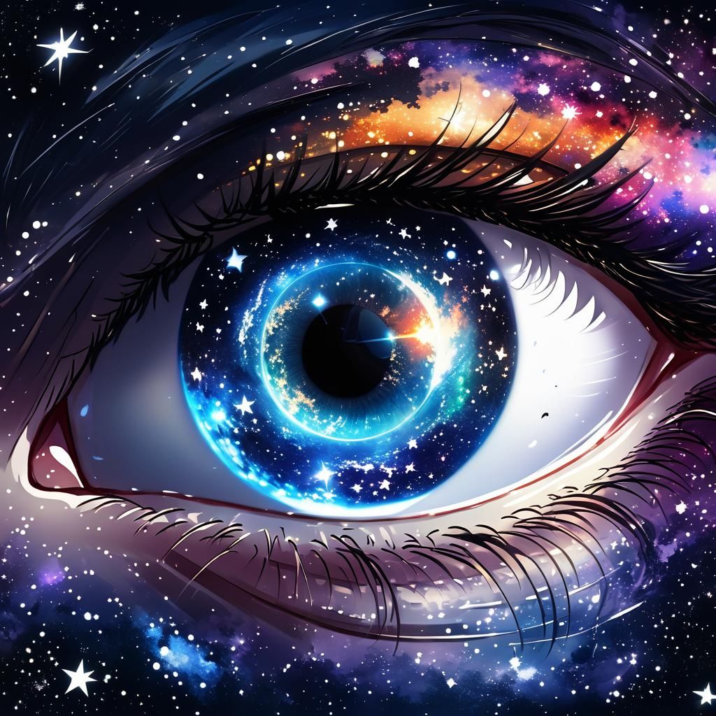 Galactic Eye Anime Style
