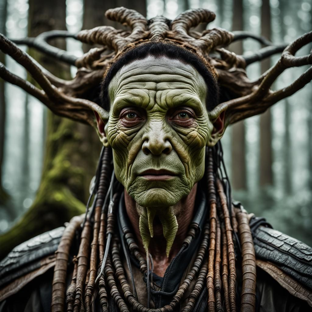 Alien Nomad Portrait in Cinematic Realism