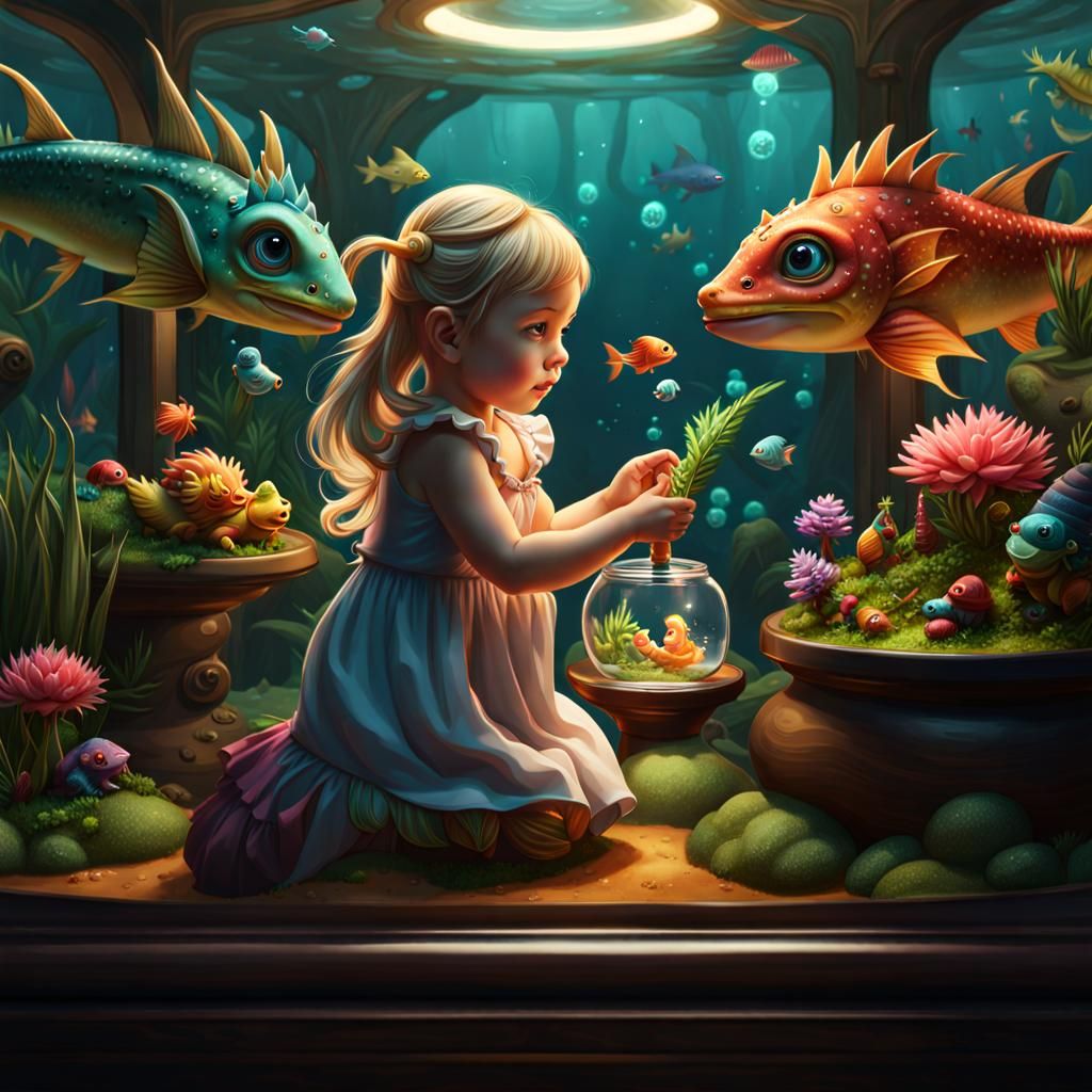 Lucy is having these funny dreams again about living in a world of fishes