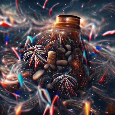 Fireworks in a Jar, 8K Resolution