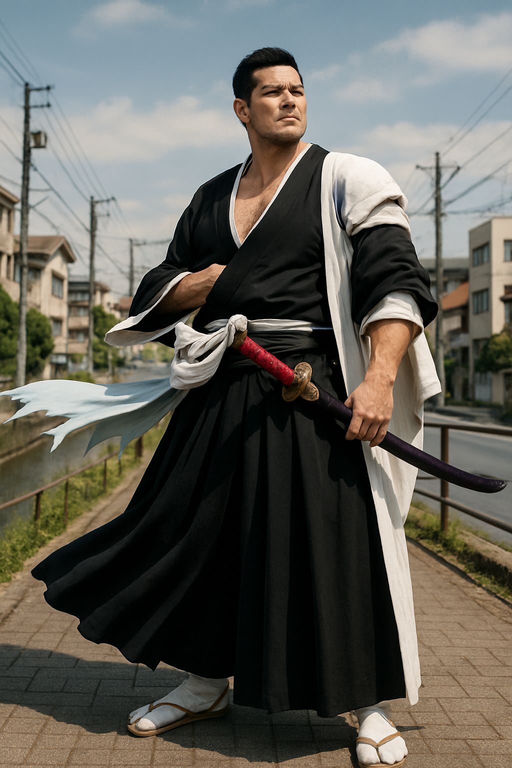 Isshin Kurosaki Soul Reaper in Karakura Town