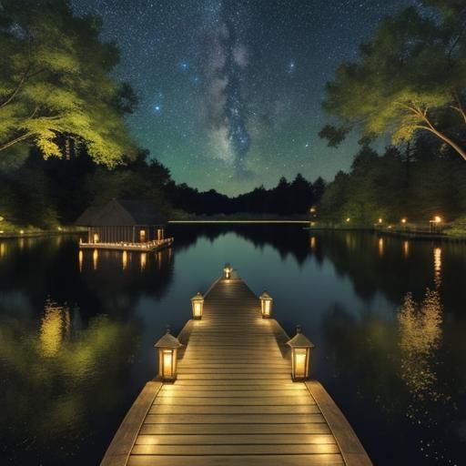 A wooden dock