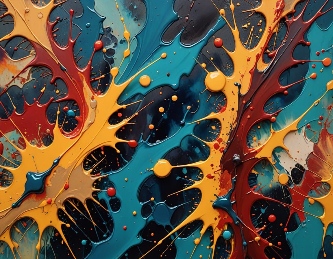 Vibrant Abstract Expressionist Masterpiece