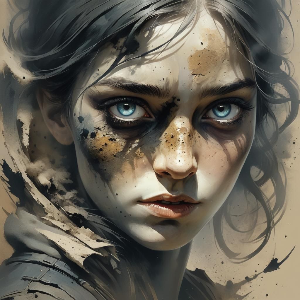 Ethereal Eyes Emerging from Dust and Shadows