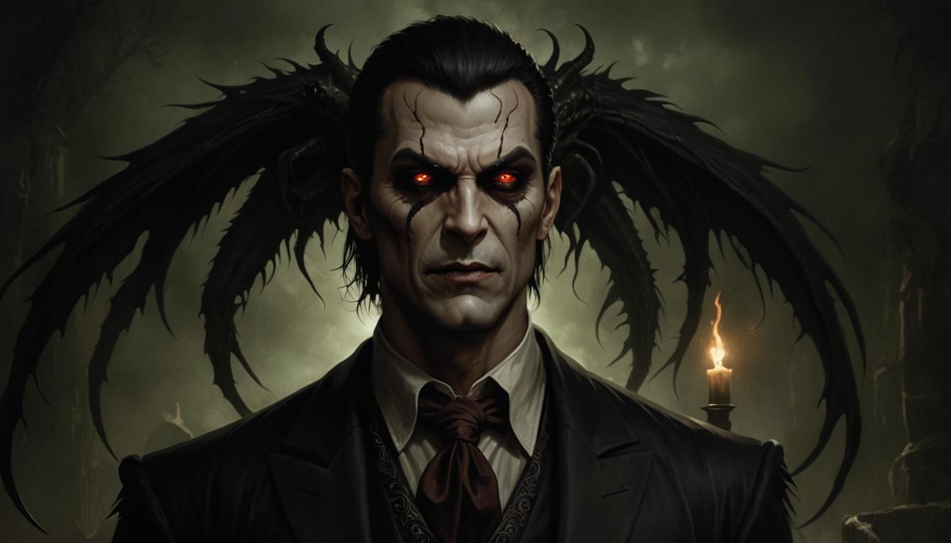 Dark Sinister Creature Generated by AI