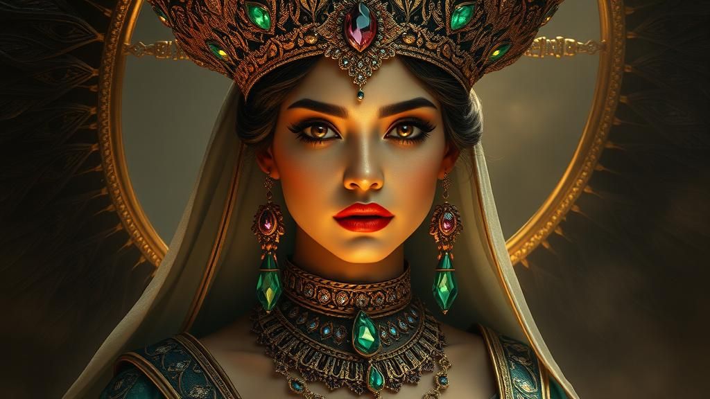 Lemurian Queen in Art Nouveau Style