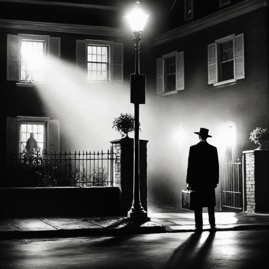 Gothic Fantasy Priest Facing Evil in Dark House