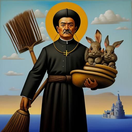 Catholic Saint of Dust Bunnies, Rivera Style
