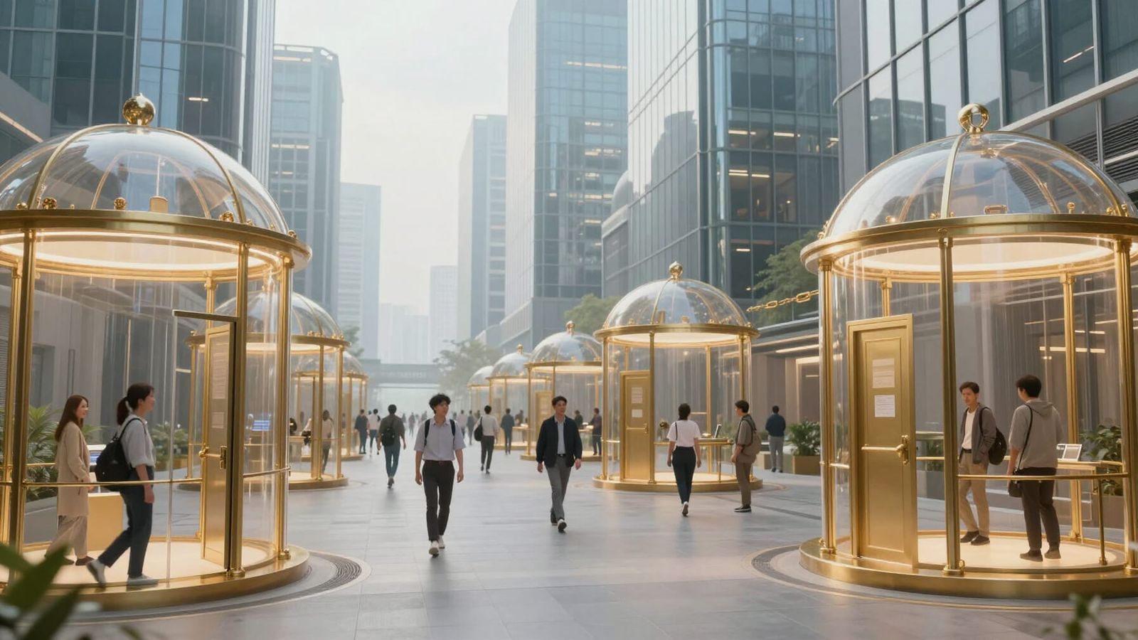 Advanced City Prison Allegory in Cinematic Style