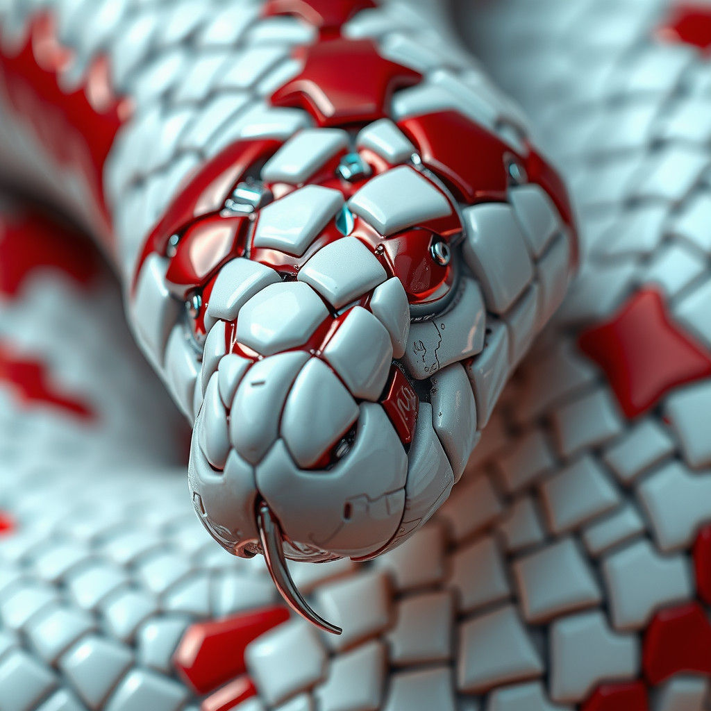 Robot Snake Scales in Biomechanical Style