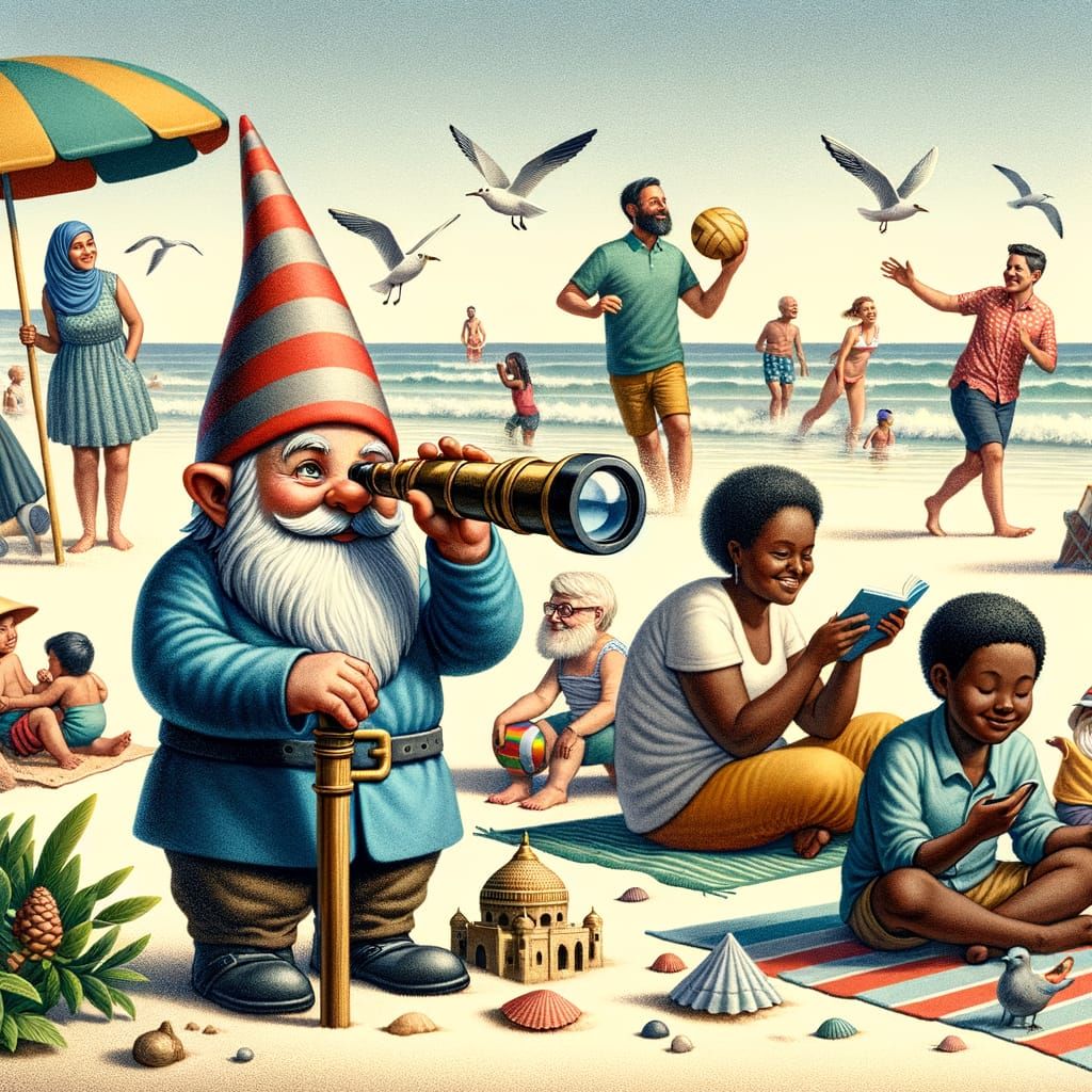 Gnome's Beach Observation with Telescope