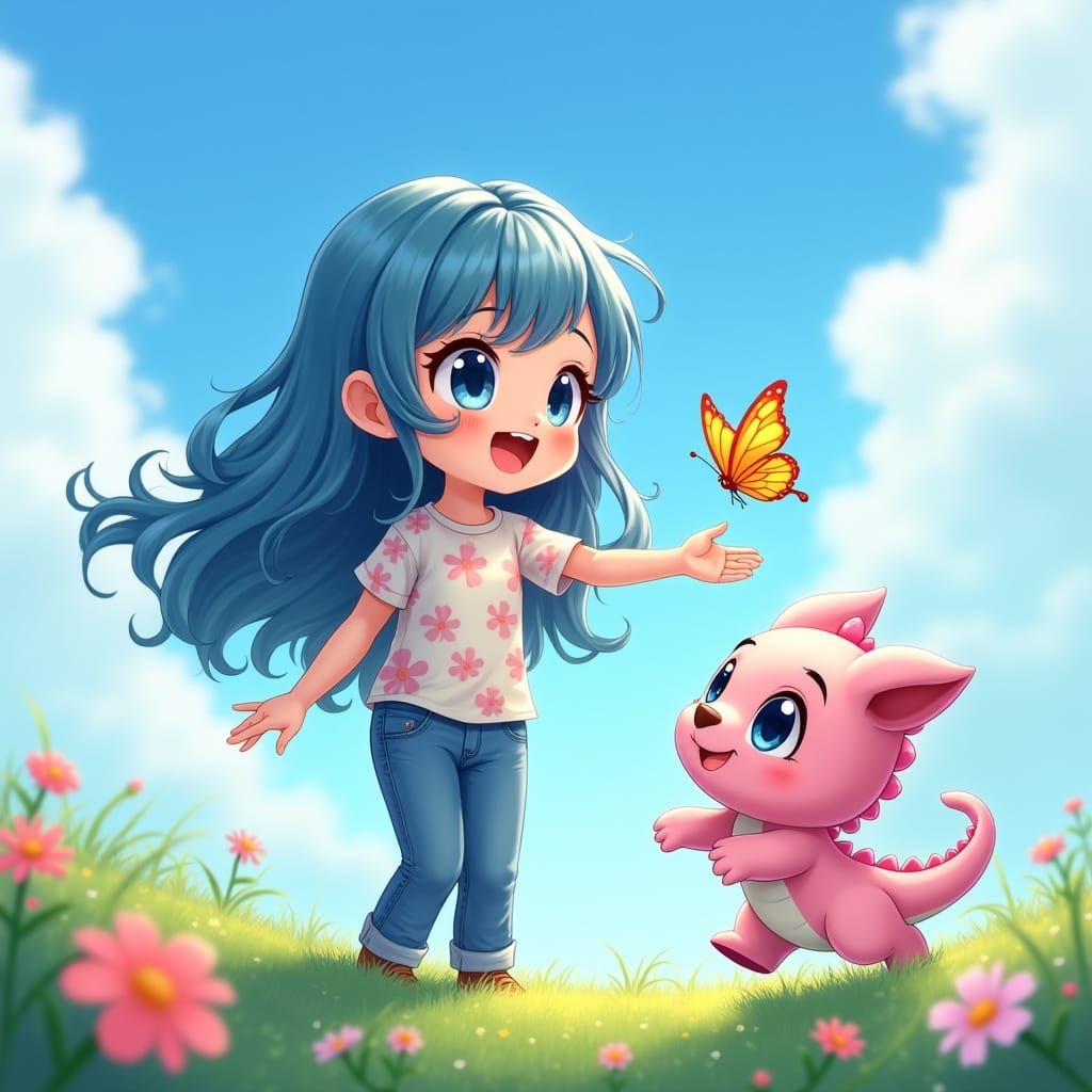 Playing in the Meadow