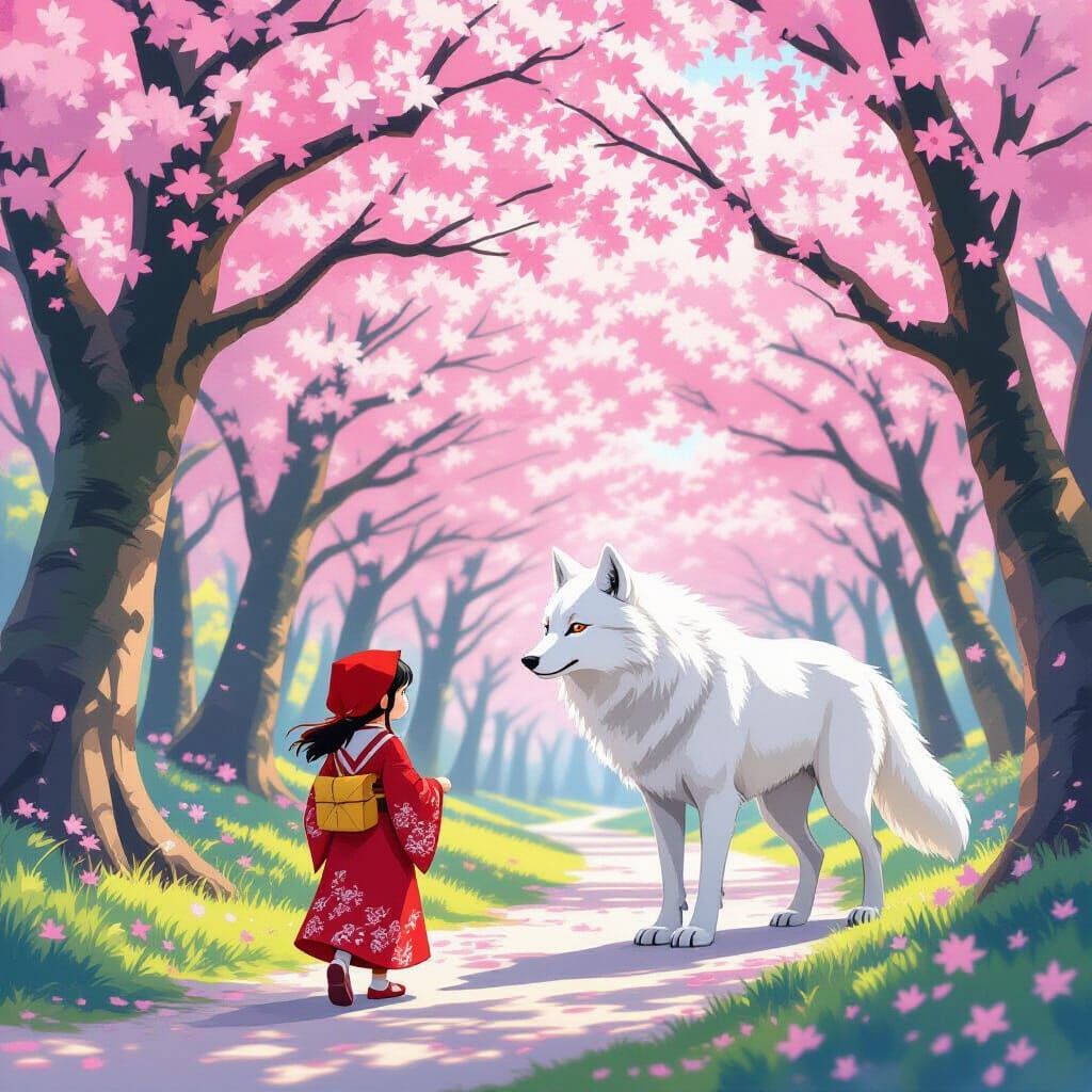 Little Red Riding Hood Walks in Japan