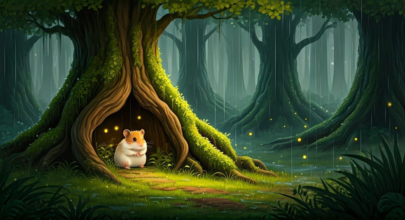 Whispers of the Enchanted Forest at Dawn