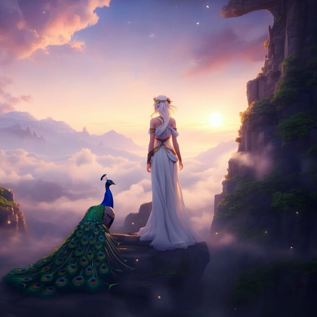 Hera on Olympus: 3D Anime Art