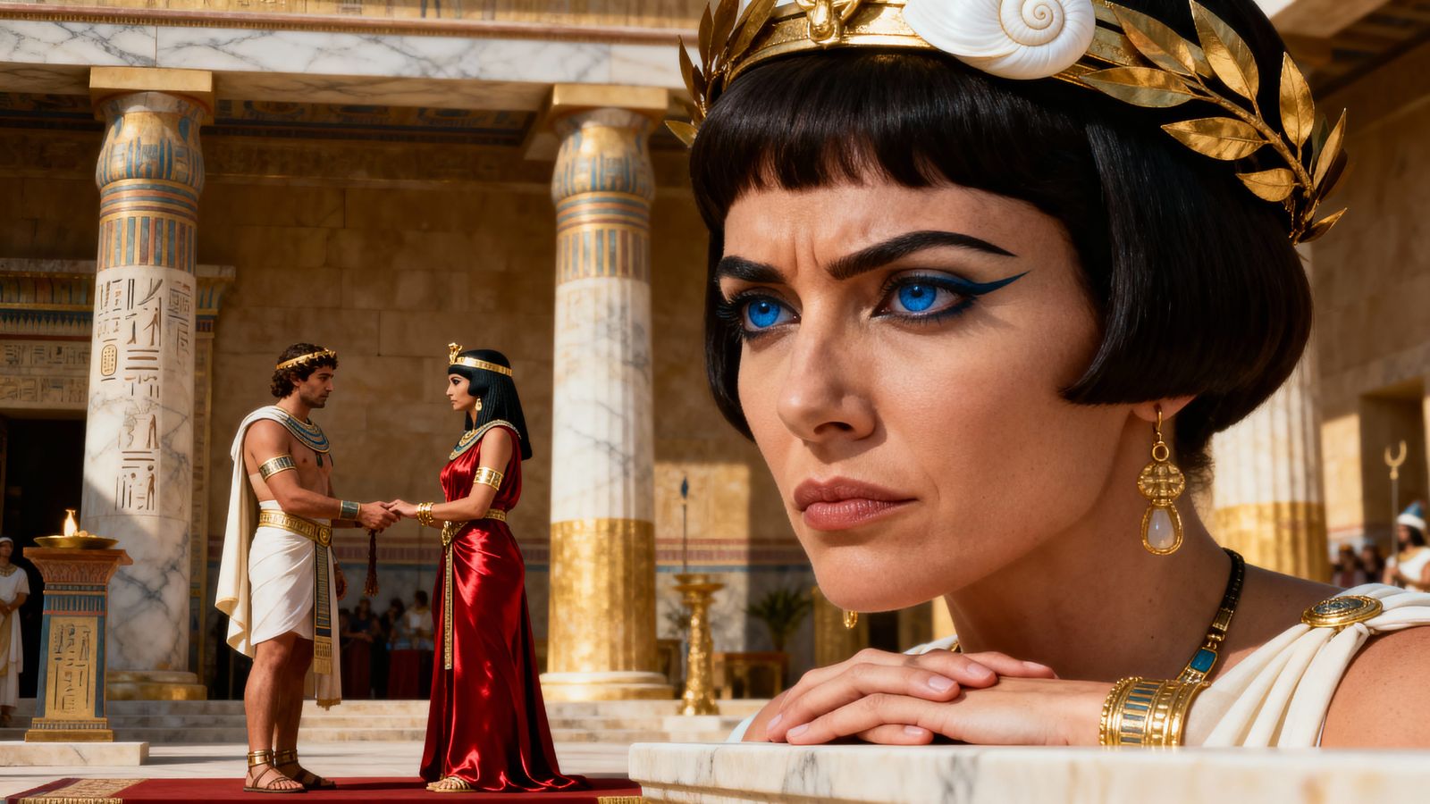 Hera Skeptical of Cleopatra's Marriage Ceremony