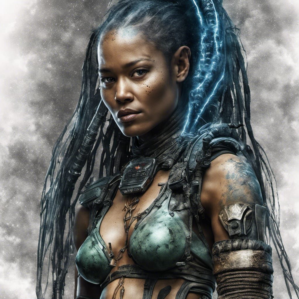 Hyperrealistic Alien Predator in Cinematic Composition