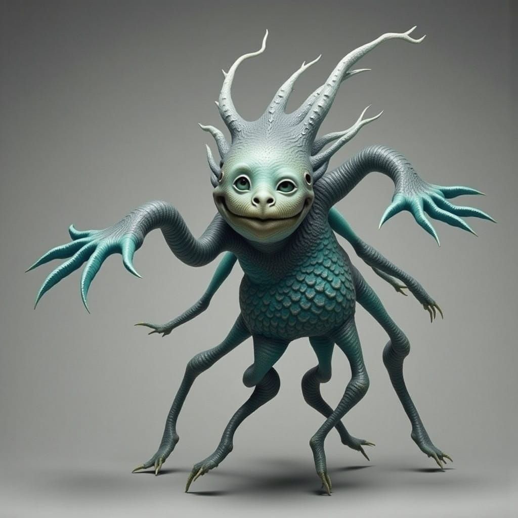 Ethereal Wisp Creature in Dreamlike Colors