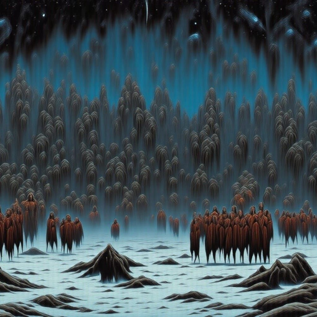 Desperate People Caught in Fierce Winter Snowstorm