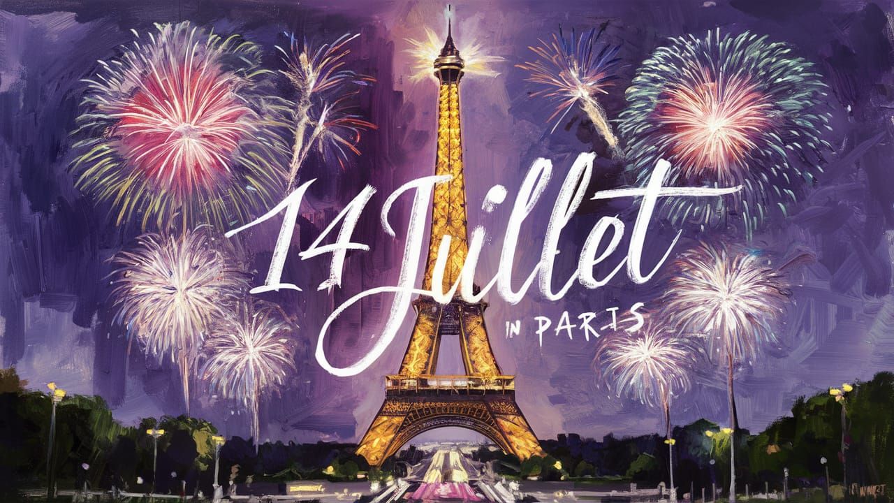 Paris Celebrates Bastille Day in Gouache Style
