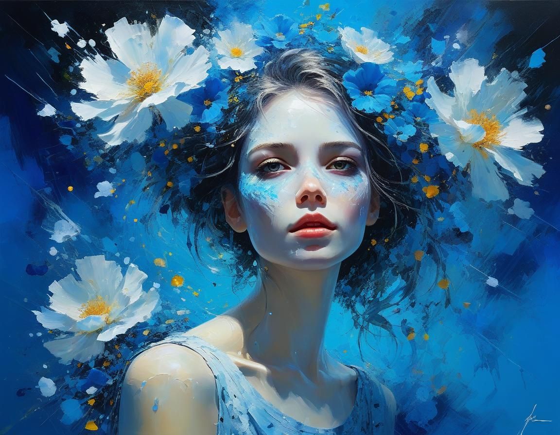 Ethereal Floral Arrangement in Fantasycore Style